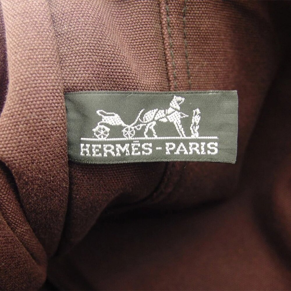 HERMES Tote Bag Purple black Women Authentic secondhand - Picture 4 of 6